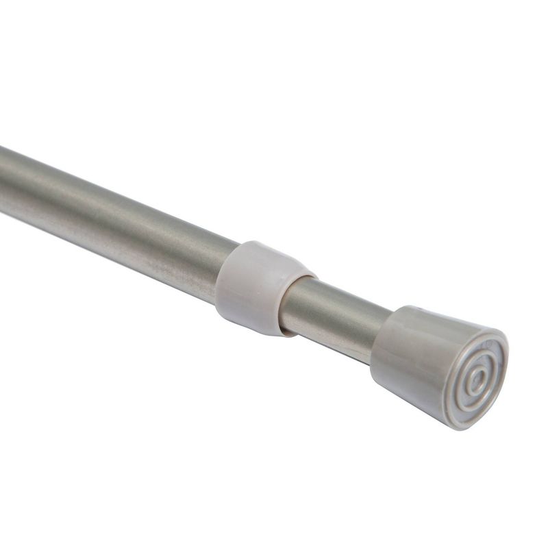 28"-48" Round Spring Tension Curtain Rod Nickel - Room Essentials
