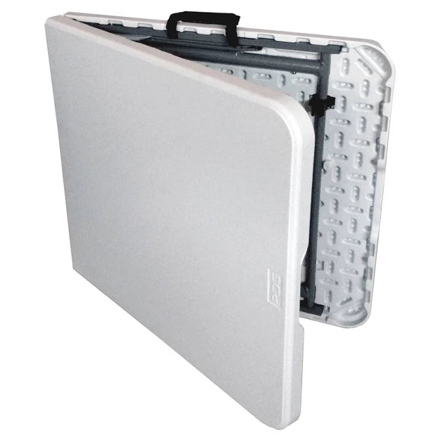 Peakform 4' Adjustable Height Folding Table Off-White