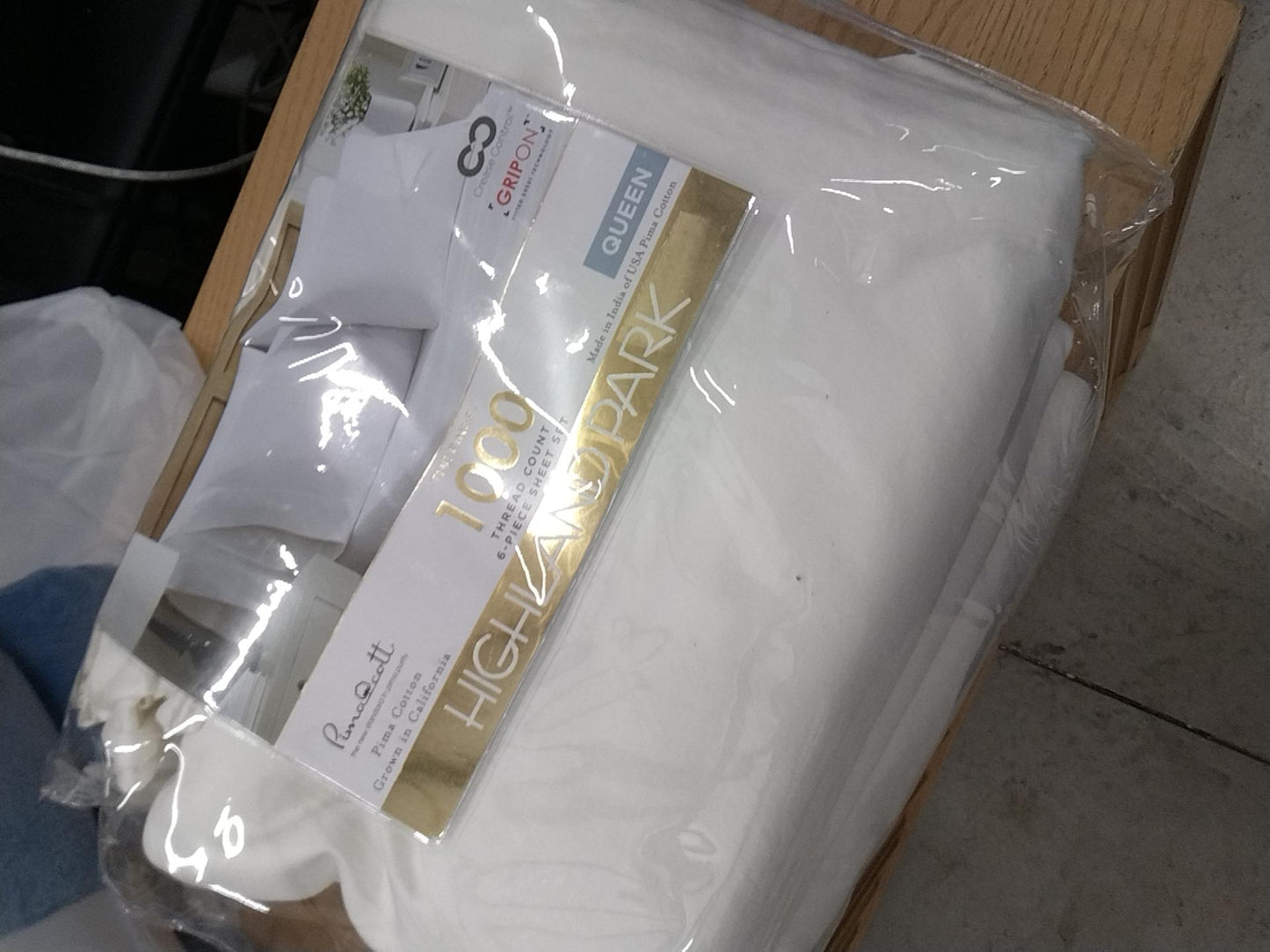 Rancho Highland Park 1000 Thread Count Queen Pima Cotton Sheet Set