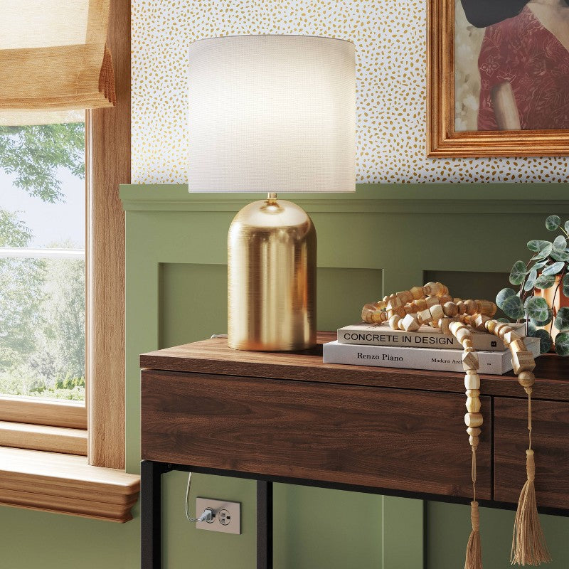 Dome Collection Accent Lamp Gold - Threshold: ETL Listed, No Assembly, Metal Body
