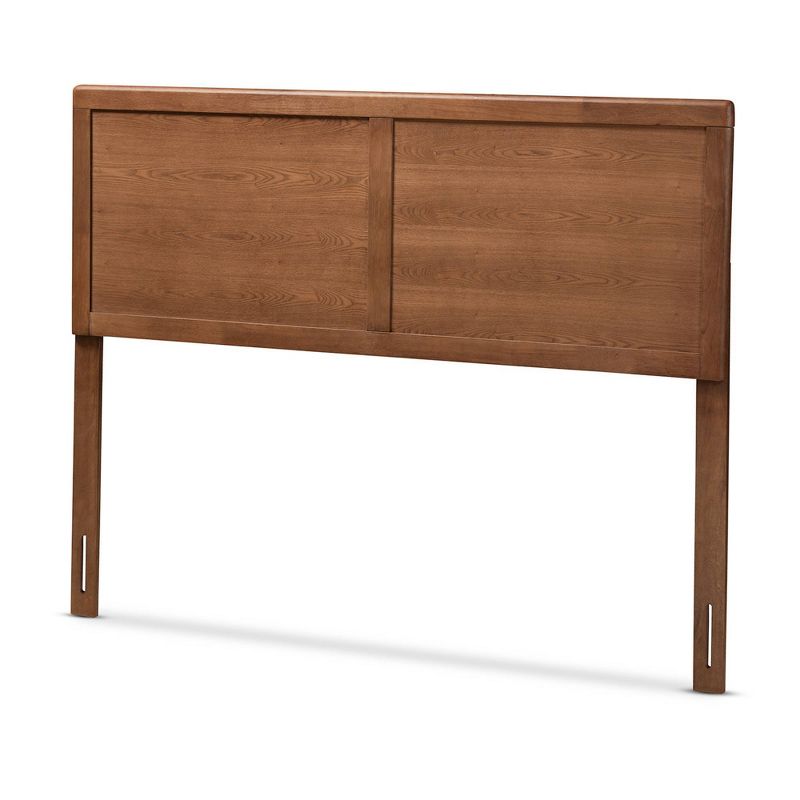 King Raya Walnut Finished Wood Headboard Brown - Baxton Studio: Rubberwood Frame, Spot Clean, No Box Spring Needed : Target