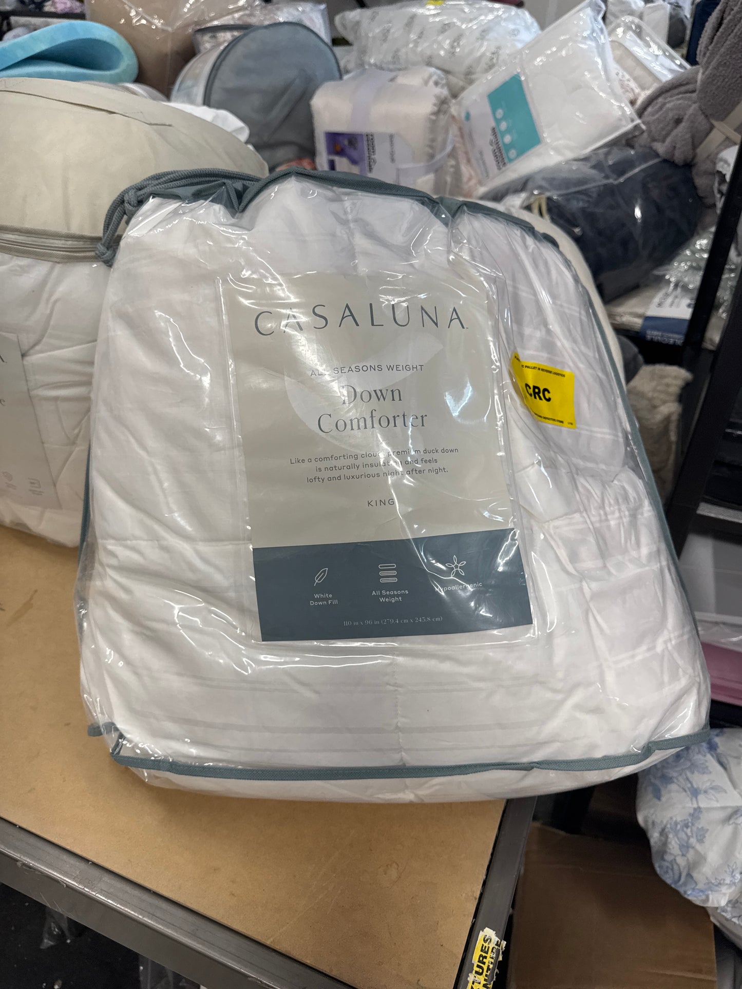 King All Season Premium Down Comforter - Casaluna: Hypoallergenic, 260 Thread Count, RDS Certified