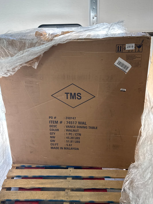 Lifestorey Vance Mid Century Modern Square Dining Table with Rounded Edges Walnut: Mid Century, Rubberwood Legs, MDF, 39.9"x29.9"