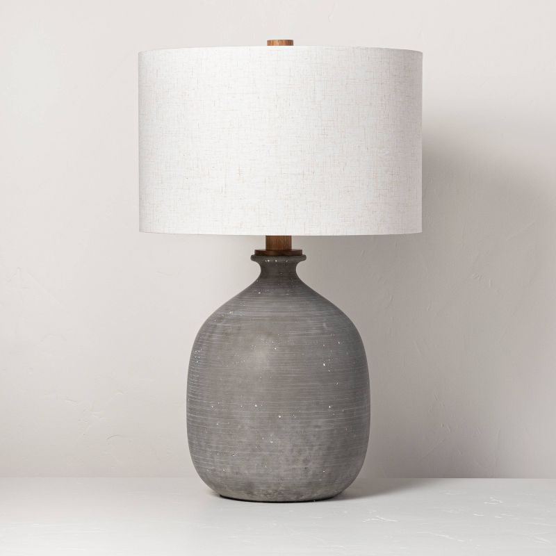 Resin Table Lamp Gray (includes Led Light Bulb) - Hearth & Hand™ With Magnolia : Target