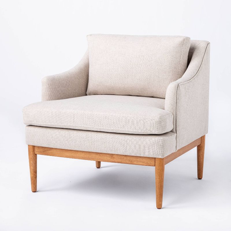 Howell Upholstered Accent Chair: Rubberwood Frame, Removable Cushions - Threshold™ designed with Studio McGee : Target