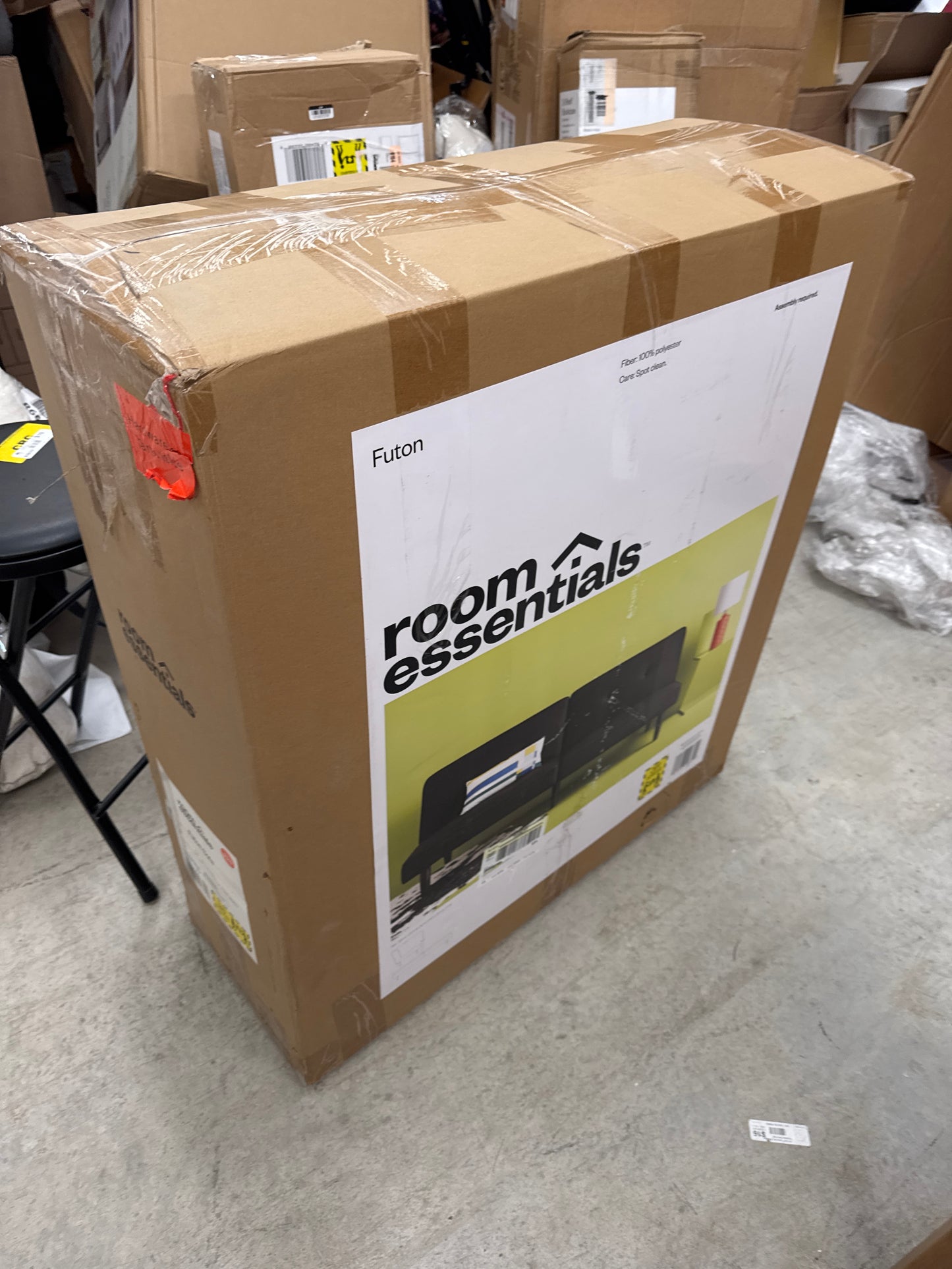 Dorm Futon Sofa Black - Room Essentials