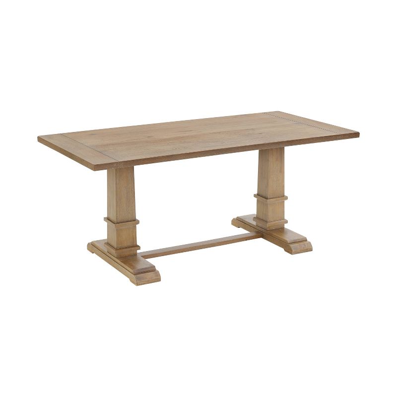 Joanna Rectangle Dining Table Rustic Brown - Crosley : Target