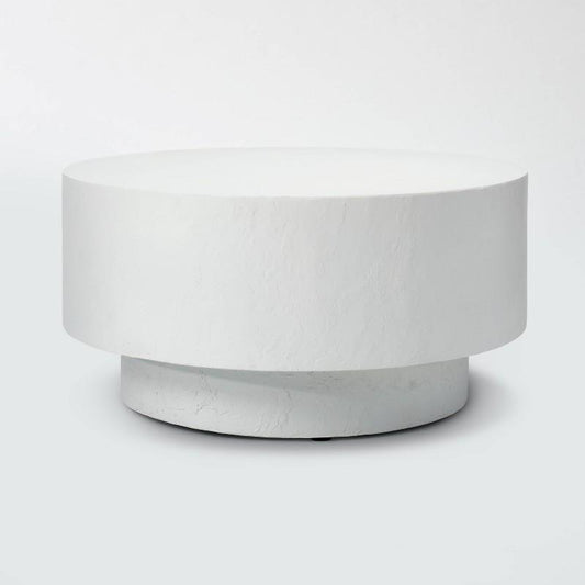 32" Arbon Coffee Table White - Threshold designed with Studio McGee: No Assembly, Pedestal Base, Painted Finish