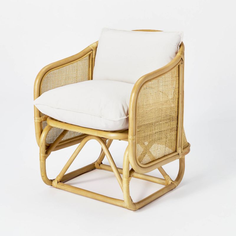 Rialto Woven Barrel Back Chair with Cushion - Threshold™ designed with Studio McGee : Target