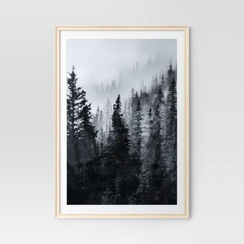 27" X 40" Matted To 24" X 36" Wedge Poster Frame Natural - Threshold™: Modern Style, Mdf, Sawtooth Mount : Target