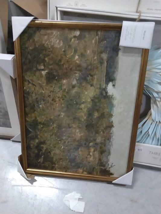 24" x 18" Landscape Study Framed Wall Canvas Antique Gold - Threshold designed with Studio McGee: Serene Decor for Home Office