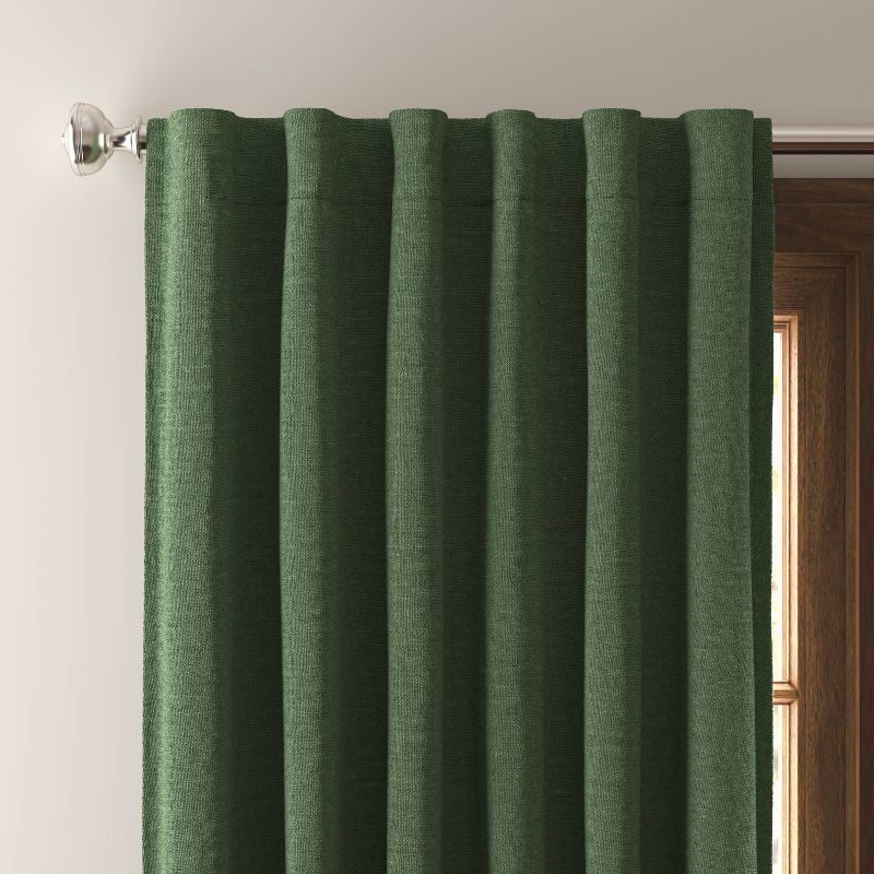 50"x84" Blackout Velvet Curtain Panel - Green, Solid, Lined, Machine Washable - Threshold™ : Target