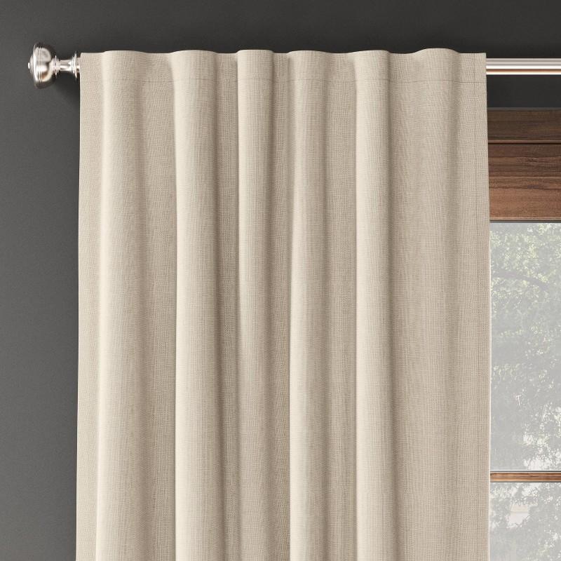 2pk 50"x84" Blackout Aruba Curtain Panels Brown - Threshold: Recycled Polyester, OEKO-TEX Certified, Indoor Drapes