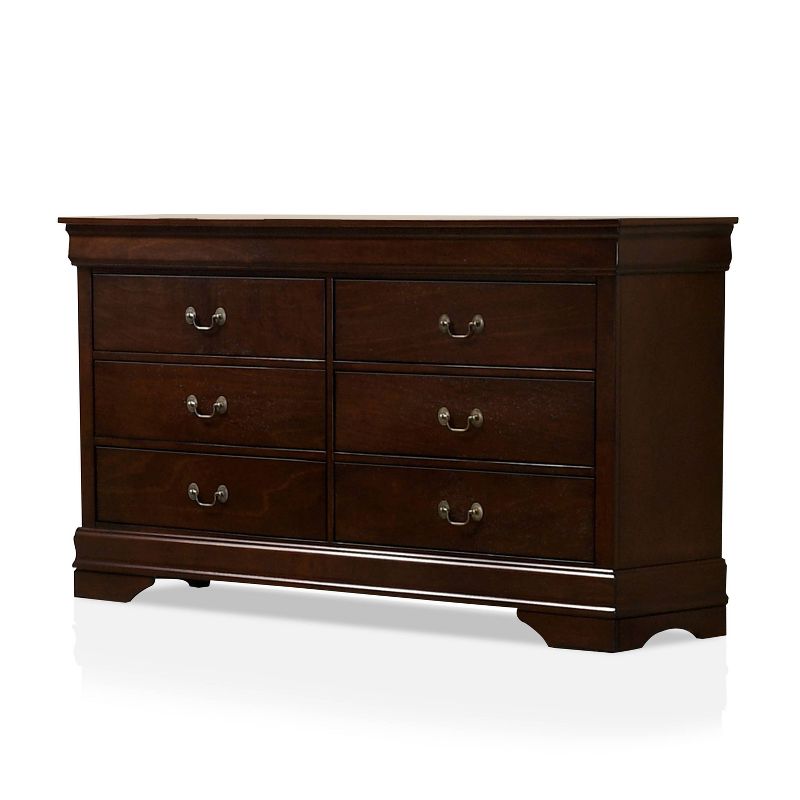 Sliver 6 Drawer Dresser Cherry - Homes: Inside + Out: Transitional Style, Wood Veneer, Metal Hardware : Target