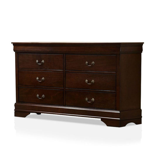 Sliver 6 Drawer Dresser Cherry - Homes: Inside + Out: Transitional Style, Wood Veneer, Metal Hardware : Target