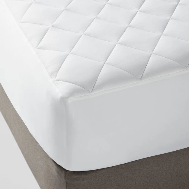 Full Cool Touch Waterproof Mattress Pad - Threshold: Hypoallergenic Protector, Fits 18" Depth, Moisture-Wicking