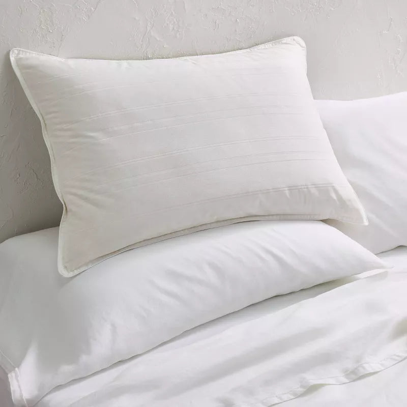 Standard/Queen Machine Washable Medium Down Bed Pillow - Casaluna