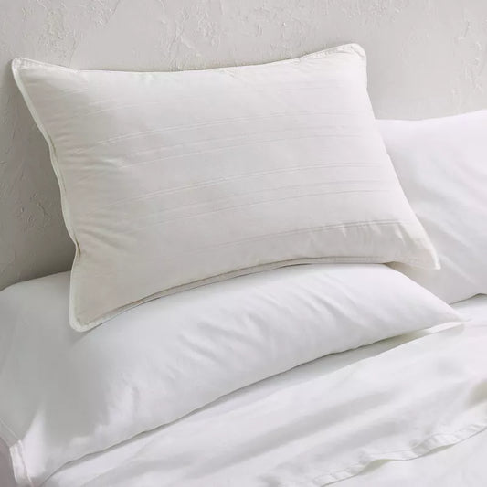 Standard/Queen Machine Washable Medium Down Bed Pillow - Casaluna