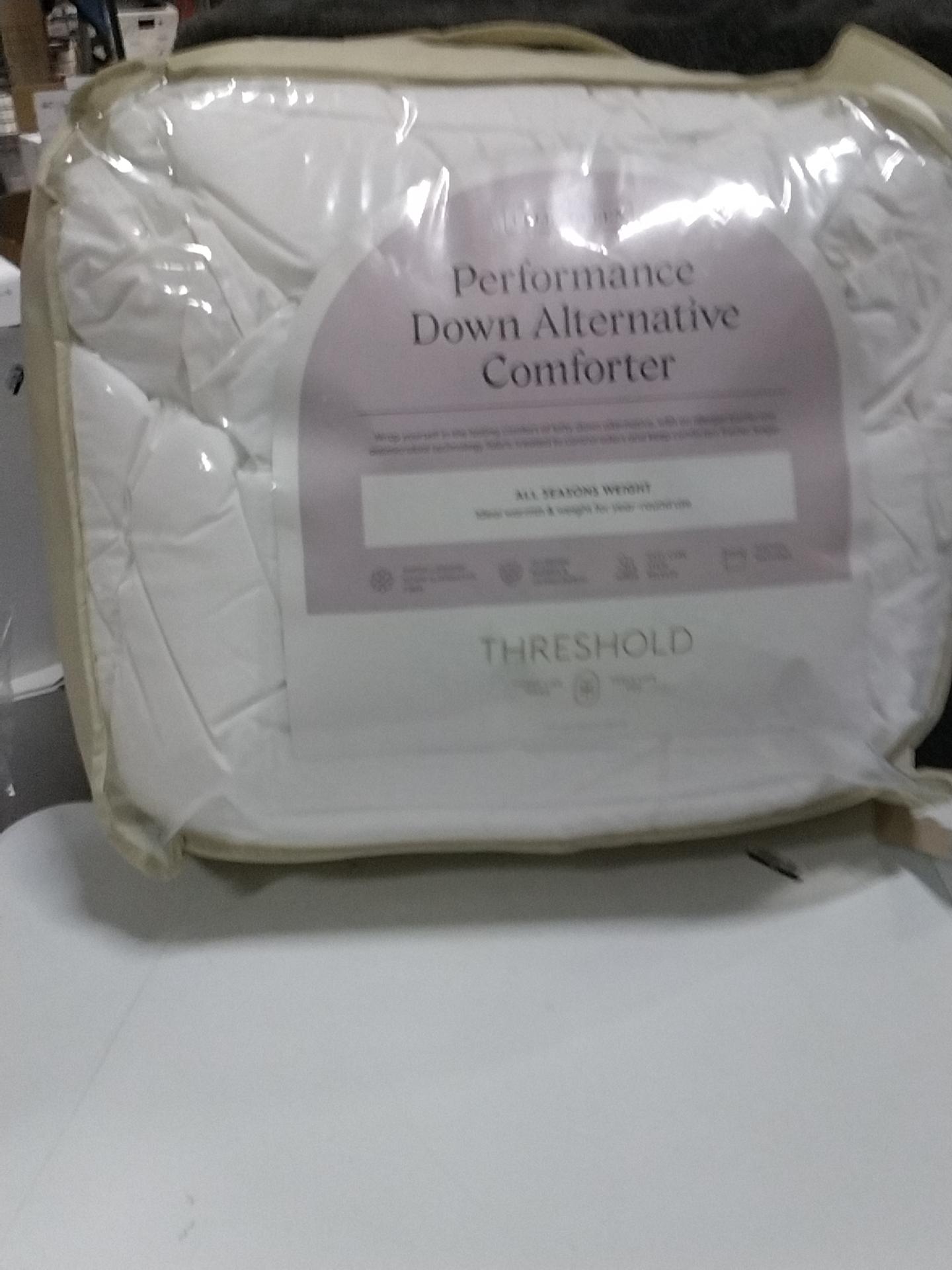 Full/Queen All Seasons Performance Down Alternative Comforter - Threshold: 250 Thread Count, Moisture-Wicking, Machine Washable