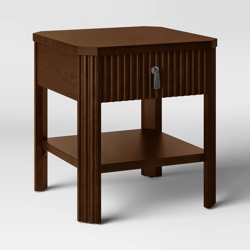 Laguna Nigel Fluted Accent Table Brown - Threshold™ Designed With Studio Mcgee : Target