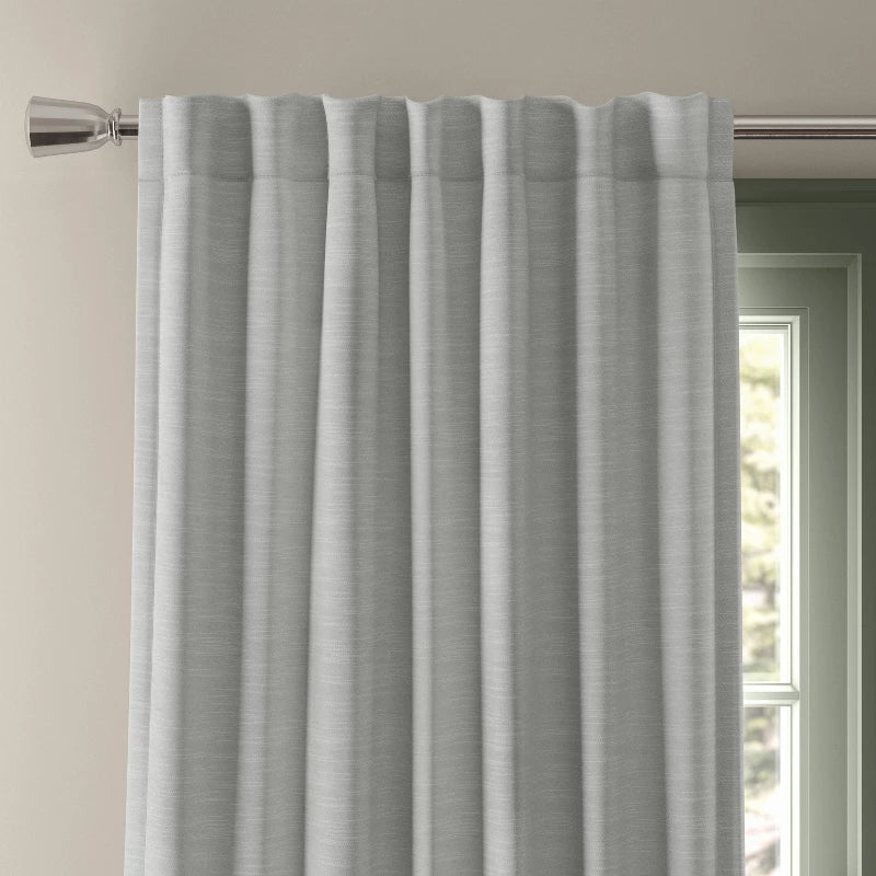 50"x84" Blackout Henna Window Curtain Panel Gray - Threshold: Sateen Rod Pocket, UV Protection, OEKO-TEX Certified
