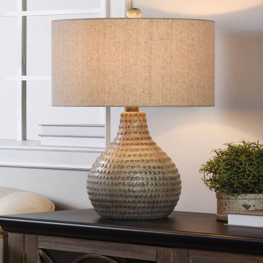 Stylecraft Allen French Oak Table Lamp White Shade: Polyresin Base, Ul Listed, No Assembly Required : Target