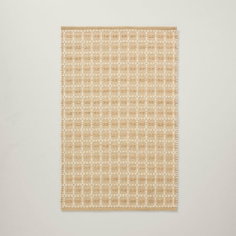 3'x5' Box Grid Rectangular Handmade Woven Accent Rug - Hearth & Hand with Magnolia