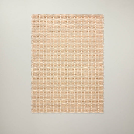 7'x10' Box Grid Rectangular Handmade Woven Area Rug - Hearth & Hand with Magnolia: Wool Jute Flatweave, Farmhouse Style