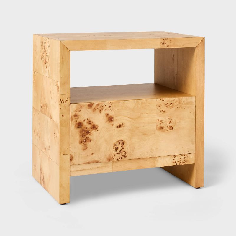 Ogden Nightstand Brown - Threshold™ Designed With Studio Mcgee: Woodgrain, Open Shelf, Veneer Surface : Target