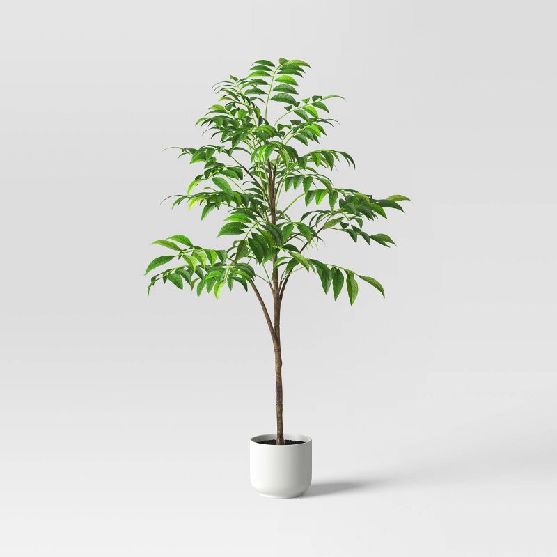11.4" Faux Magnolia Artificial Tree Green - Room Essentials