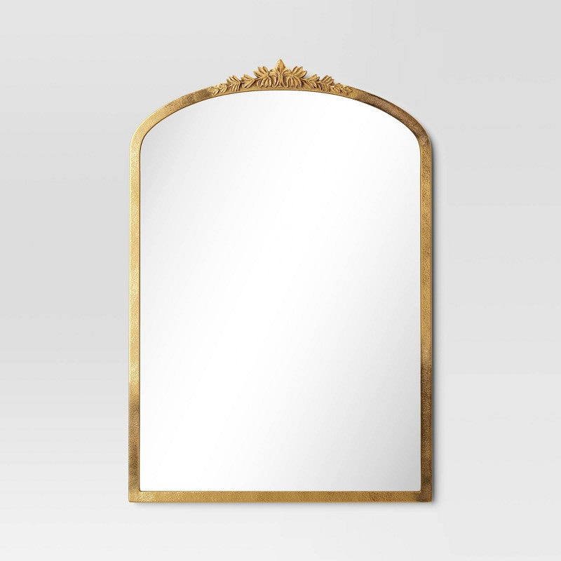 20"x30" Decorative Gold Wall Mantle Mirror Gold - Threshold
