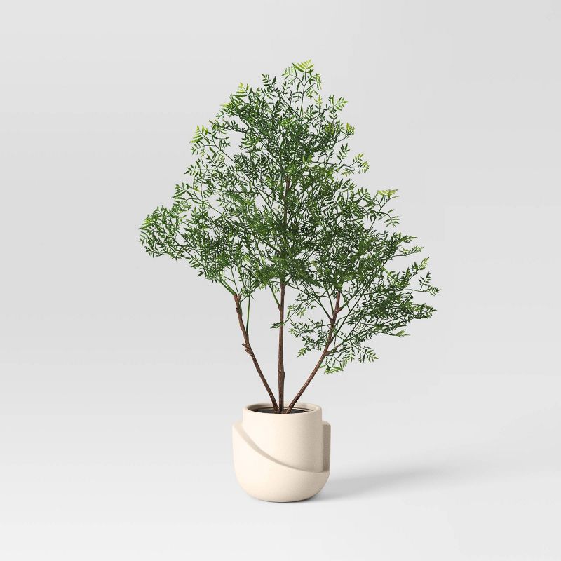 Luxe Mini Tree in Geometric Pot - Threshold
