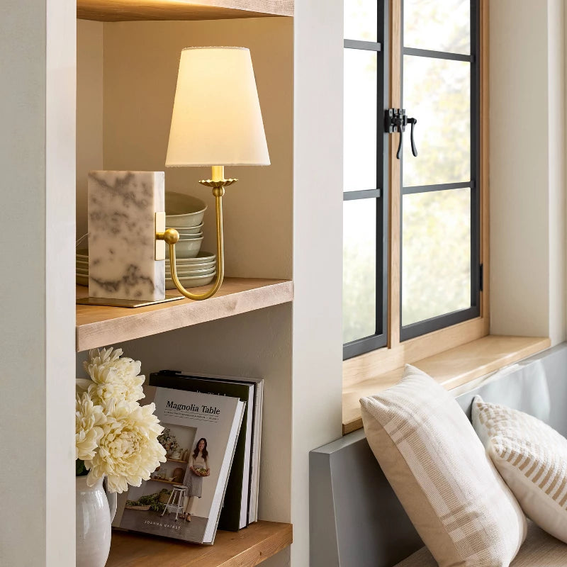 Marble Book Shelf Lamp - Hearth & Hand with Magnolia