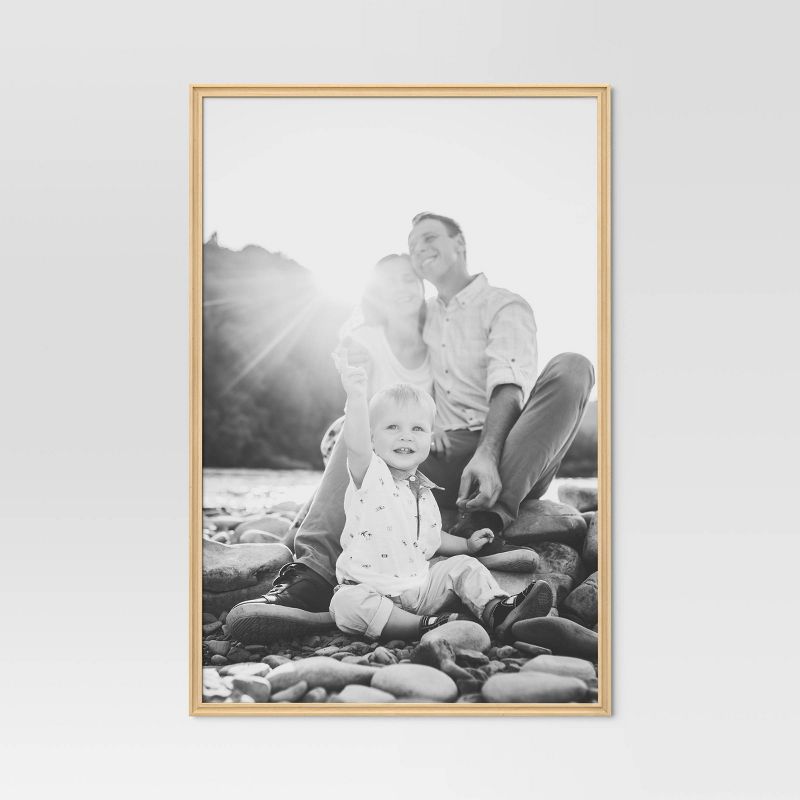 24"x36" Traditional Poster Picture Frame Natural - Room Essentials