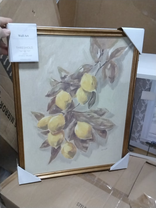 16"x20" Lemons Vintage Framed Wall Art - Threshold designed with Studio McGee