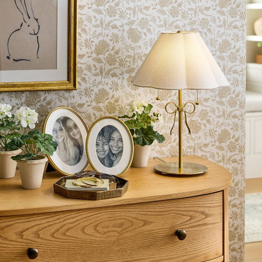 Stick Lamp with Bow Brass - Threshold designed with Studio McGee