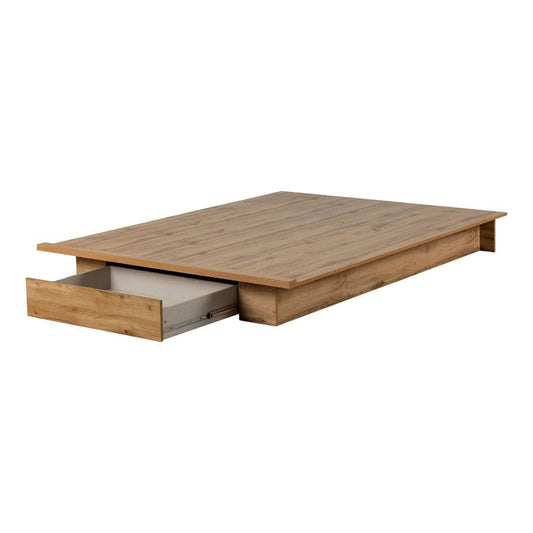 South Shore Full/queen Musano Platform Bed Nordik Oak : Target