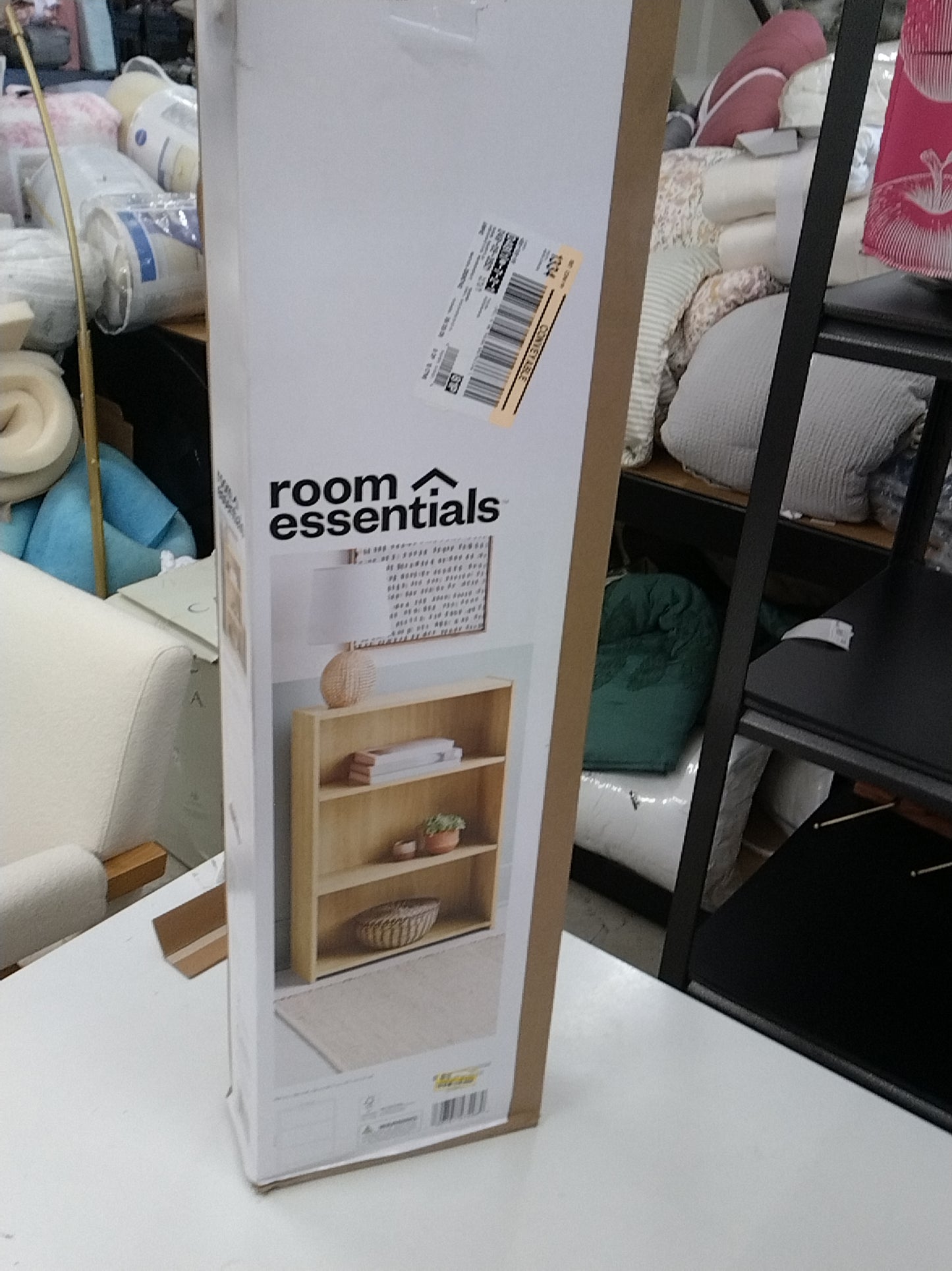 3 Shelf Dorm Bookcase Natural Wood - Room Essentials
