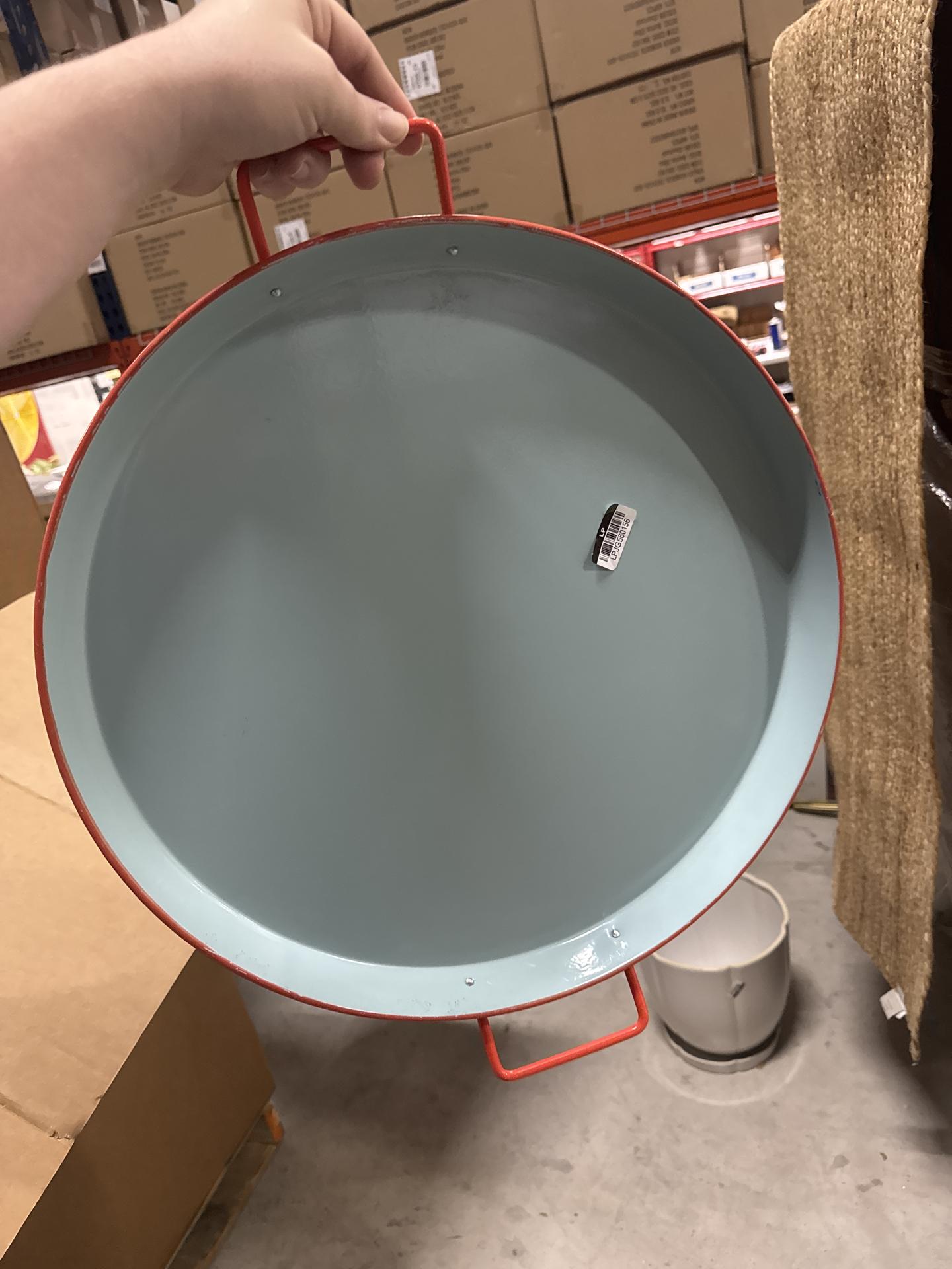 Powder-Coated Metal Oval Serving Tray Blue/Orange - Hearth & Hand with Magnolia