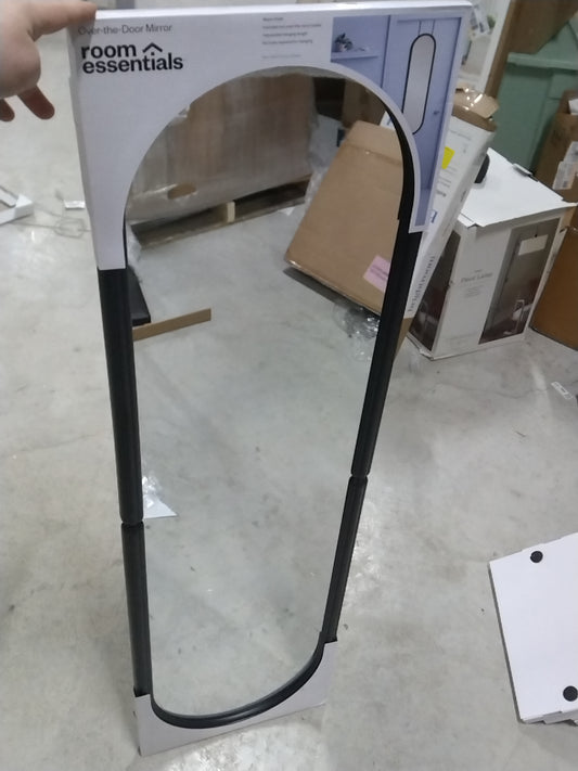 Pill Shaped Over The Door Mirror Black - Room Essentials