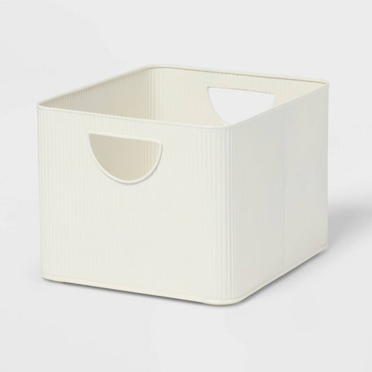 Metal Bin Small Ivory - Brightroom