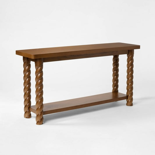 60'' Braided Console Table Walnut - Threshold designed with Studio McGee