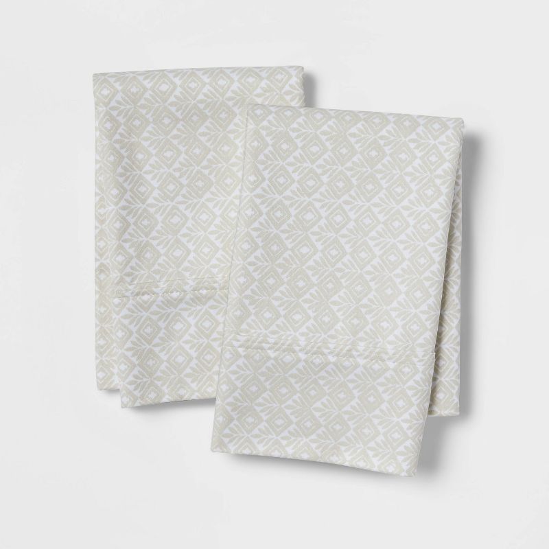 Standard Printed Performance 400 Thread Count Pillowcase Set Beachcomber - Threshold