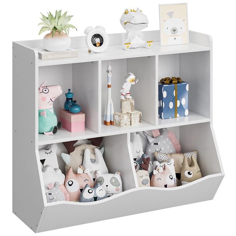 Whizmax Kids Bookshelf and Bookcase Toy Storage Multi Shelf with Cubby Organizer Cabinet for Boys Girls,Playroom