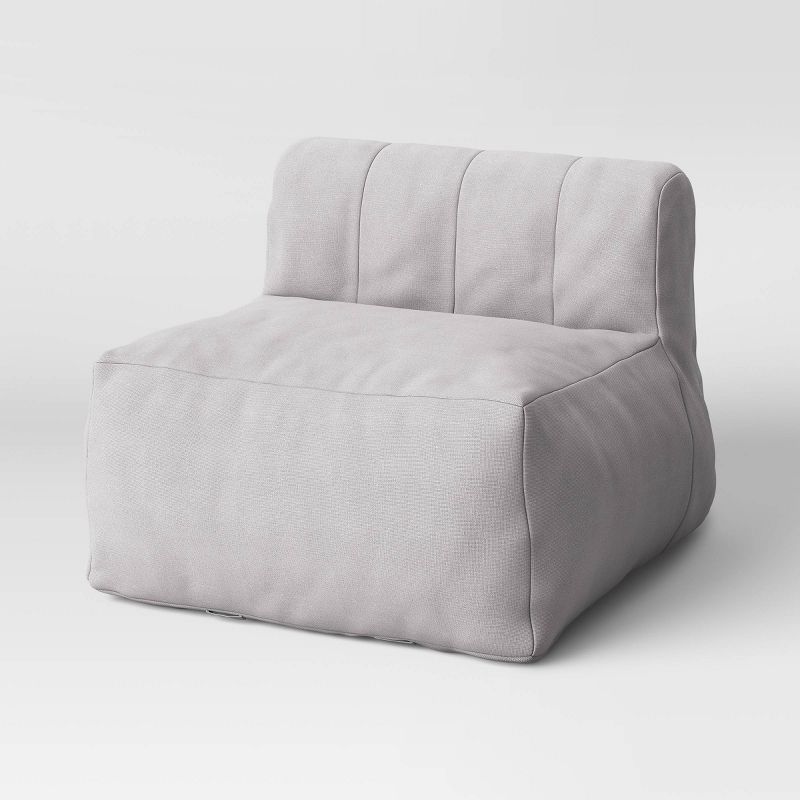 Modular Bean Bag Section Sofa Armless Gray - Room Essentials™ : Target
