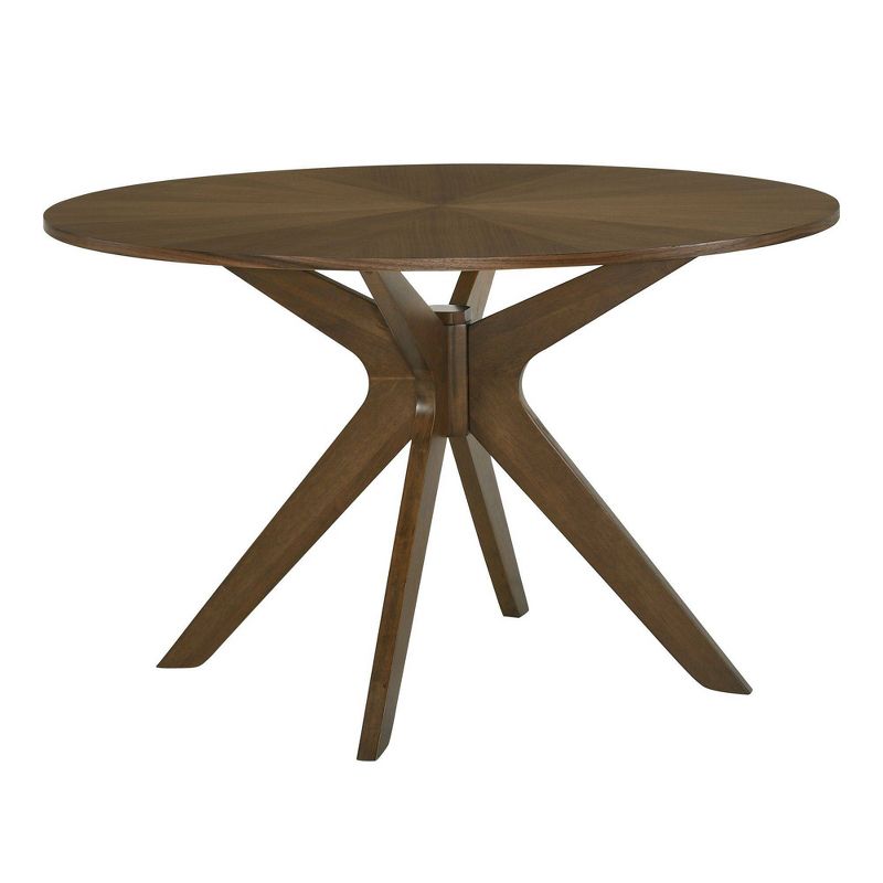 Wynden Standard Height Dining Table Walnut - Picket House Furnishings: Mid-century, Tapered Legs, Seats 4 : Target