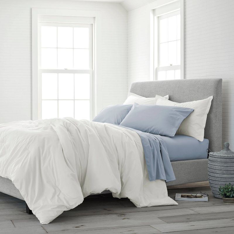 Twin 2pc Comfort Wash Comforter Set Soft White - Ecopure : Target