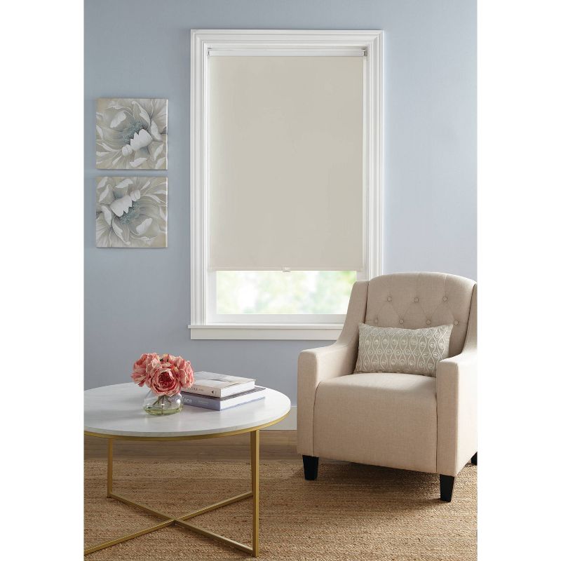 36"x72" Lumi Home Furnishings Blackout Roller Window Shade With Slow Release System Gray : Target