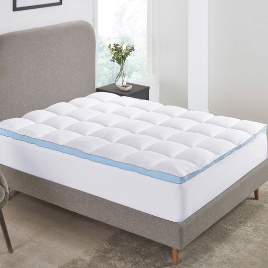 Pillow-top Queen Mattress Topper, Luxuriously Soft & Fluffy Thick Mattress Pad By California Design Den : Target
