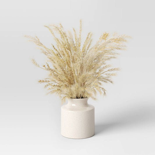 Small Fluffy Grass Potted Arrangement - Threshold